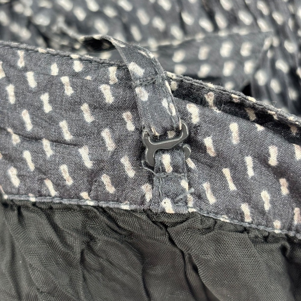 Gap Navy Blue Polka Dot Crinkle Silk Halter Handkerchief Hem Midi Dress Size 6 - Picture 11 of 15